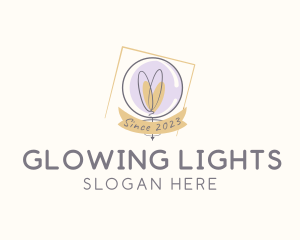 Light Bulb Bubble logo design