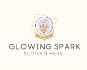 Light Bulb Bubble logo design