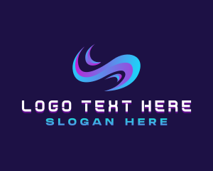 Gradient - Modern Wave Tech logo design