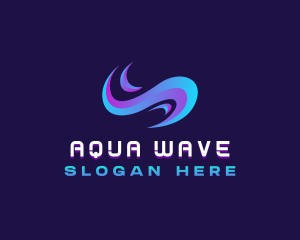 Wave Tech Water logo design