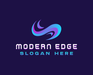 Contemporary - Modern Wave Tech logo design