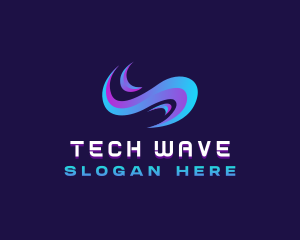 Modern Wave Tech logo design