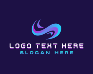 Motion - Modern Wave Tech logo design