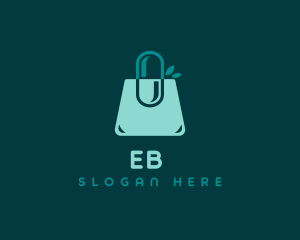 Market - Pharmacy Eco Shopping Bag logo design