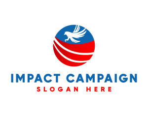 American Campaign Eagle logo design