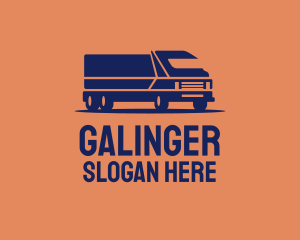 Orange Cargo Truck Logo