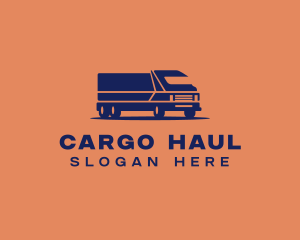 Orange Cargo Truck logo design