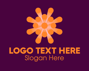 Pathogen - Orange Virus Disease logo design