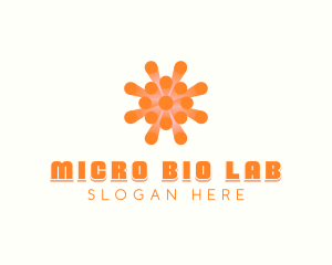 Microbiologist - Viral Virus Disease logo design