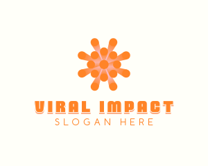 Viral Virus Disease logo design