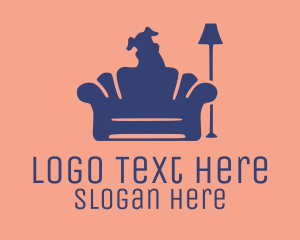 Homewares - Dog Sitter Silhouette logo design