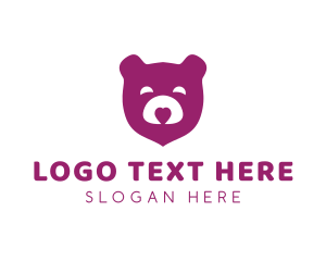Torn - Happy Teddy Bear Heart logo design
