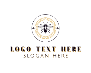 Insect - Bee Natural Apothecary logo design