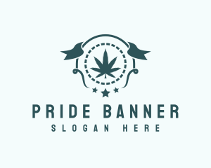 Marijuana Farm Banner logo design