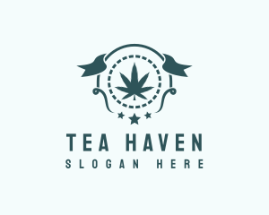 Marijuana Farm Banner logo design