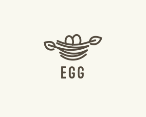 Nature Egg Nest logo design