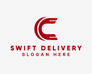 Courier - Forwarding Courier Logistics logo design