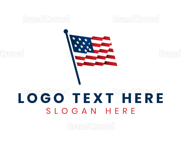 American National Flag Logo