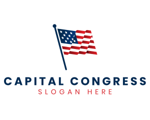 Congress - American National Flag logo design