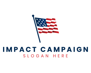 Campaign - American National Flag logo design
