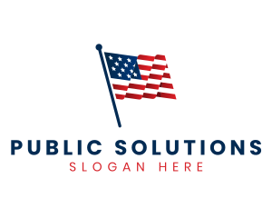 Government - American National Flag logo design