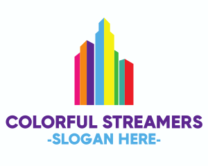 Colorful Building City logo design