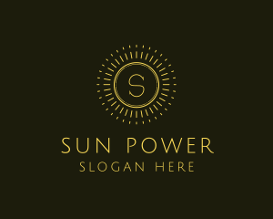 Sun Solar Summer logo design