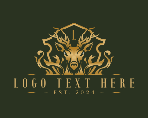 Investment - Deer Royalty Ornament logo design