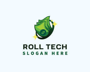 Roll - Money Cash Dollar logo design