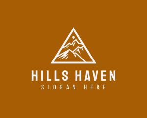 Triangle Tall Mountain logo design