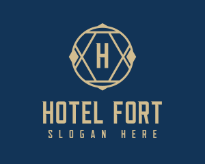 Geometric Hotel Property logo design