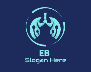 Electric - High Tech Lungs logo design