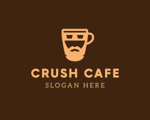 Hipster Cafe Coffee logo design