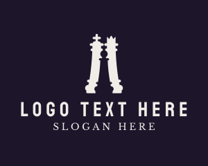 Queen - Chess Piece Board Game logo design