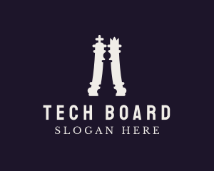 Chess Piece Board Game logo design