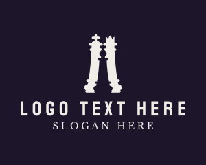 Sporting Event - Chess Piece Board Game logo design