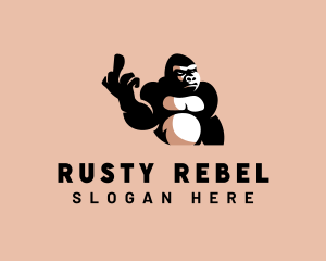 Profanity Gorilla Monkey logo design