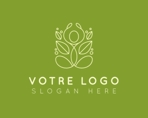 Rehab - Minimalist Yoga Wellness logo design