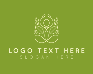 Leaf - Minimalist Yoga Wellness logo design