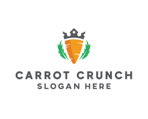 Carrot - Crown Carrot Vegetable logo design