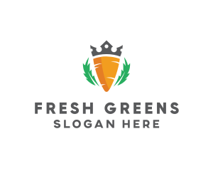 Salad - Crown Carrot Vegetable logo design