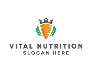 Nutritionist - Crown Carrot Vegetable logo design