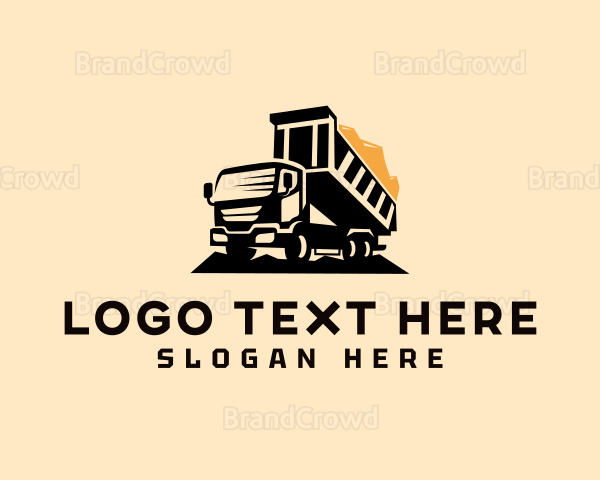 Dump Truck Construction Vehicle Logo