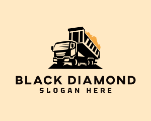 Dump Truck Construction Vehicle logo design