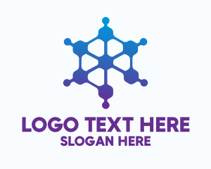 Sars - Hexagon Virus Spread logo design