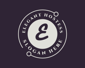 Round Elegant Boutique logo design