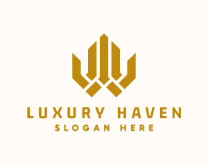 Luxury Real Estate Building logo design