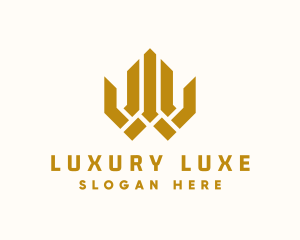 Luxury Real Estate Building logo design