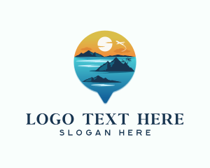 Island - Tropical Island Travel logo design