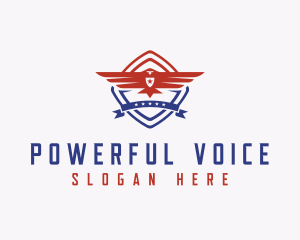 Politician - American Eagle Shield logo design